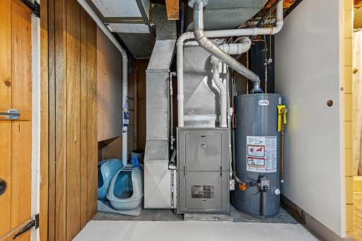 New furnace in place and radon mitigation installed