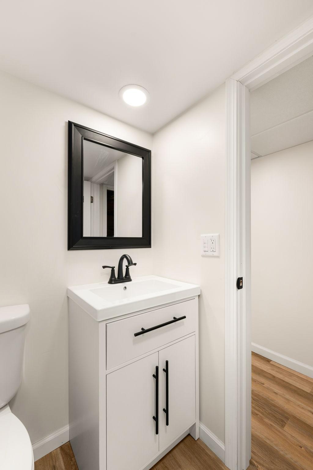 Updated lower level bath