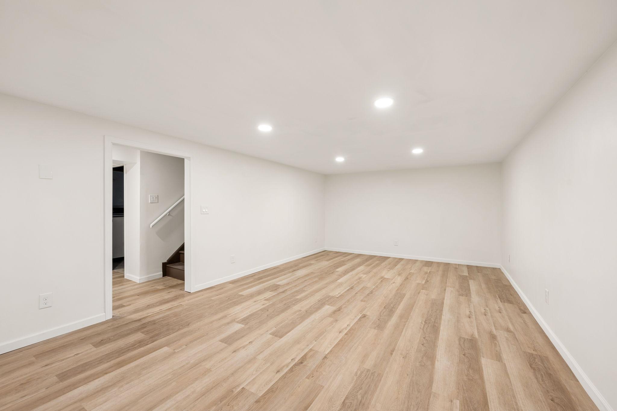 Spacious newly finished lower level