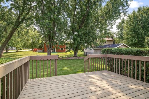 Entertain friends and family or simply relax outdoors on this fabulous open-air deck.