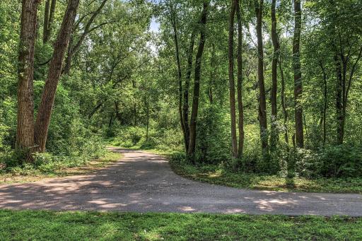 Beautiful paths flow throughout the nearby parks for walking, running, stroller rides, or biking.