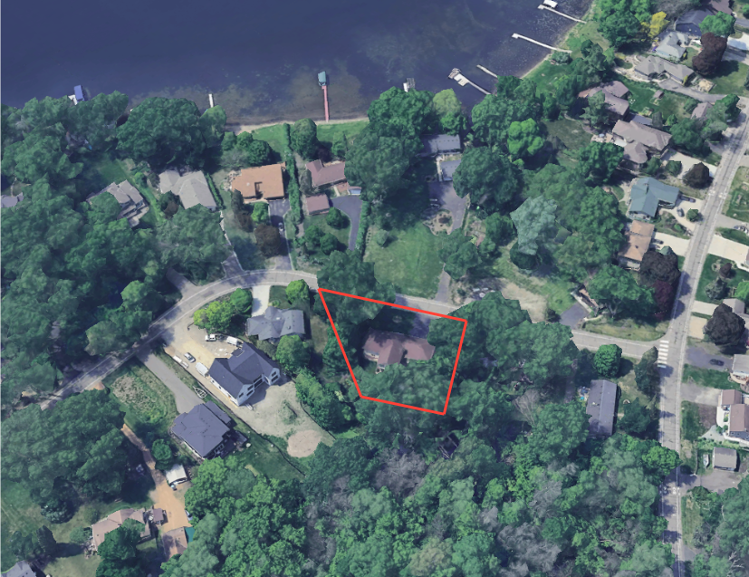 Location of home in Medicine Lake, the community.