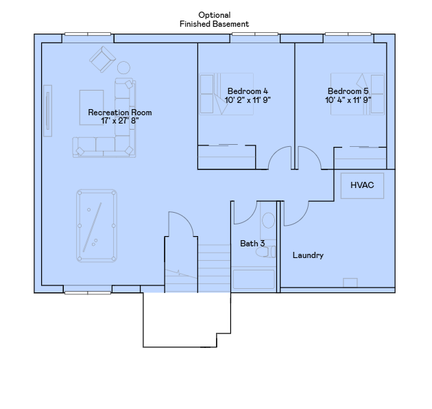 Walker lower level floorplan