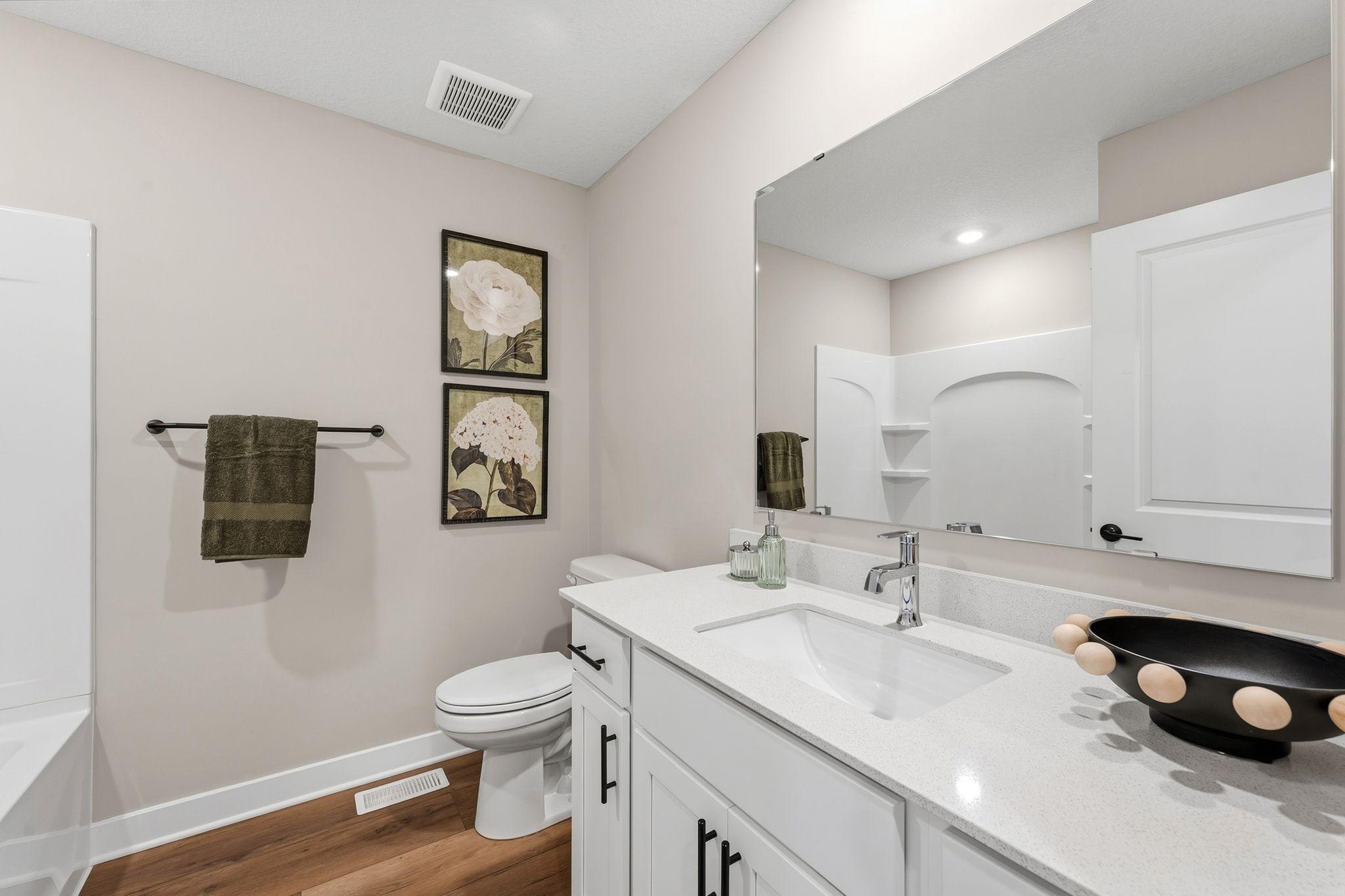 (Photo is of the actual model home.)