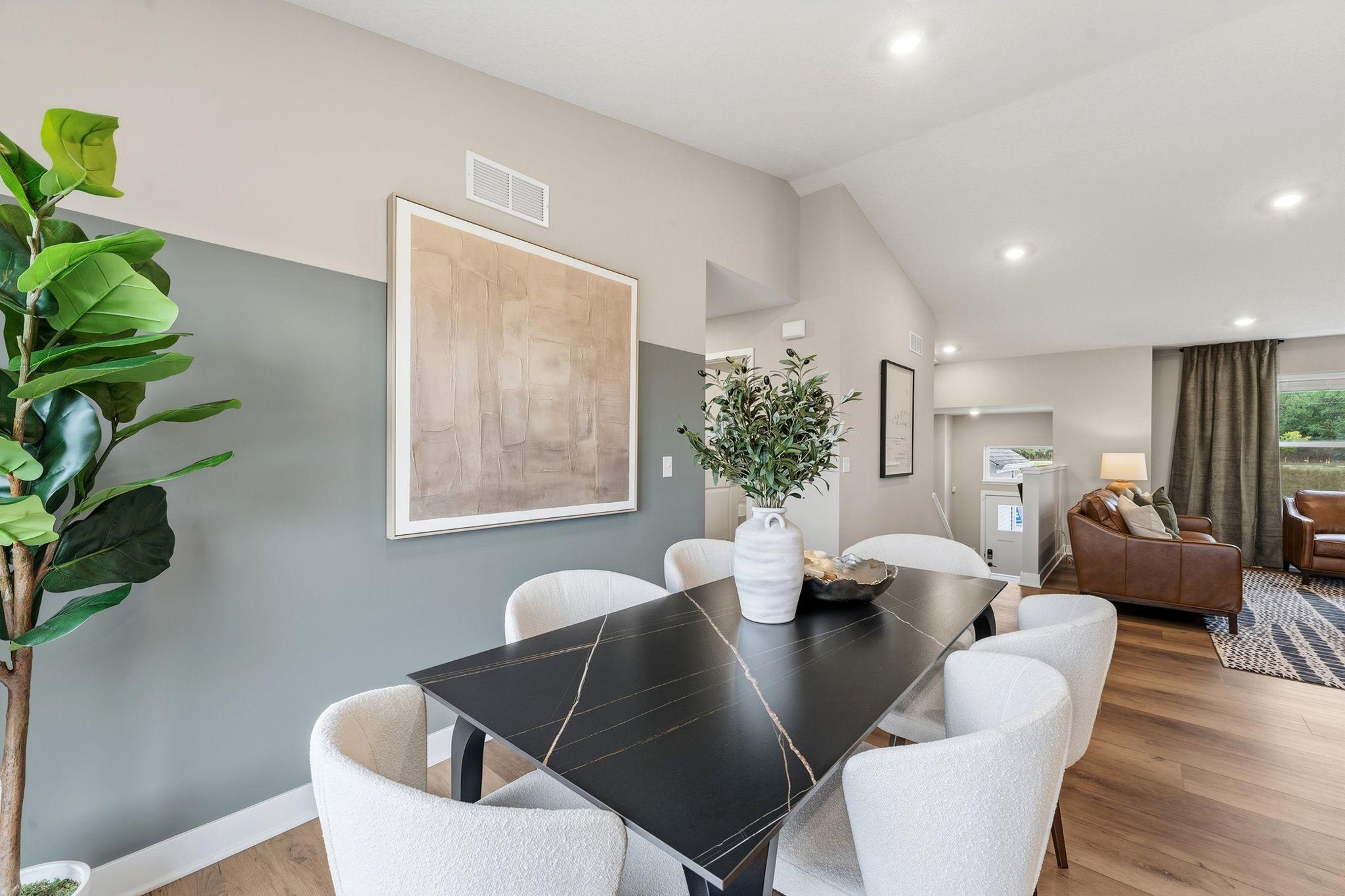 (Photo is of the actual model home.)