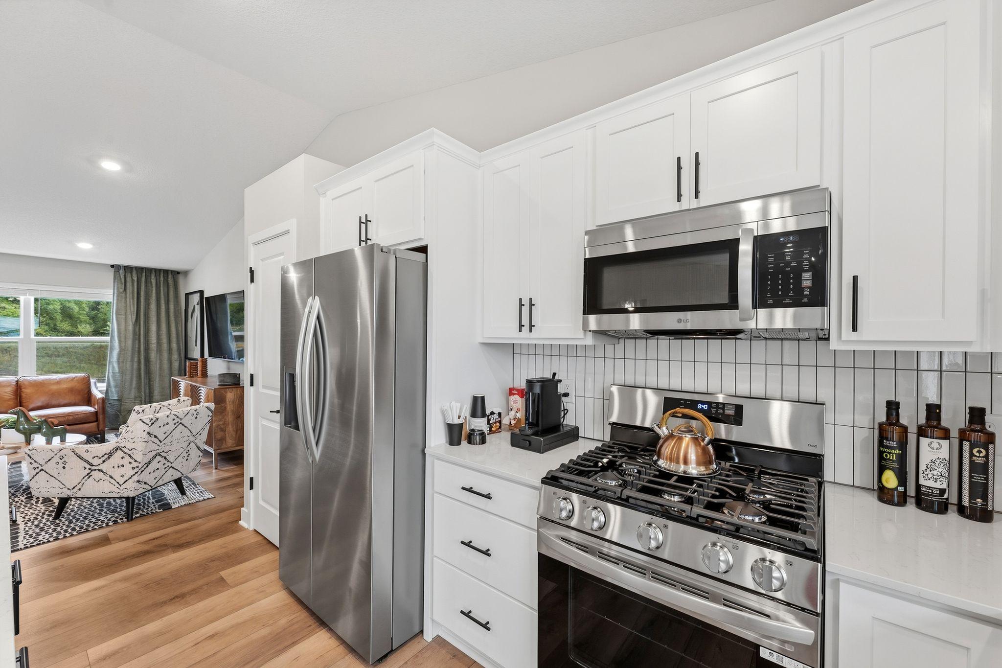 (Photo is of the actual model home.)