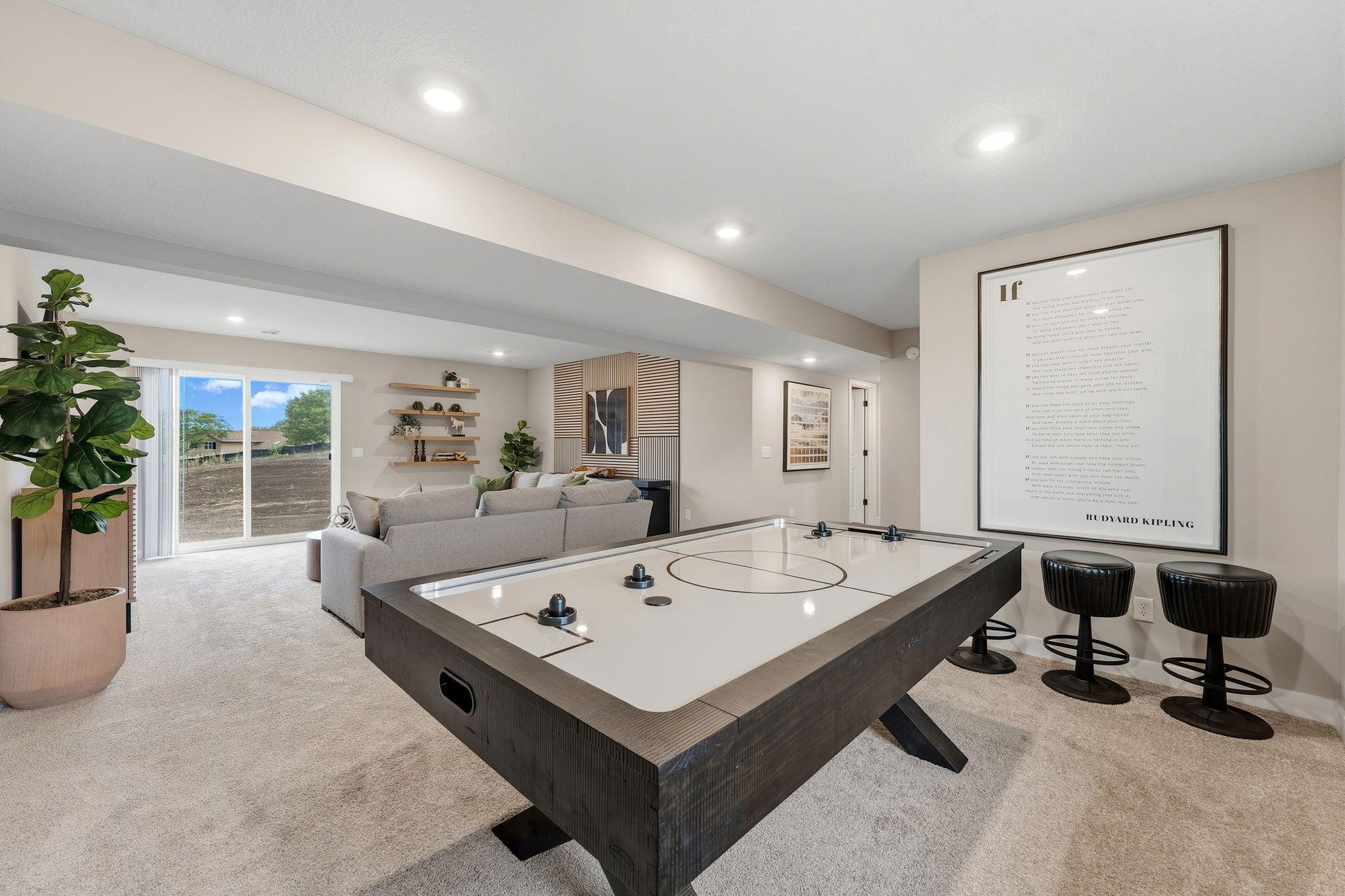 (Photo is of the actual model home.)