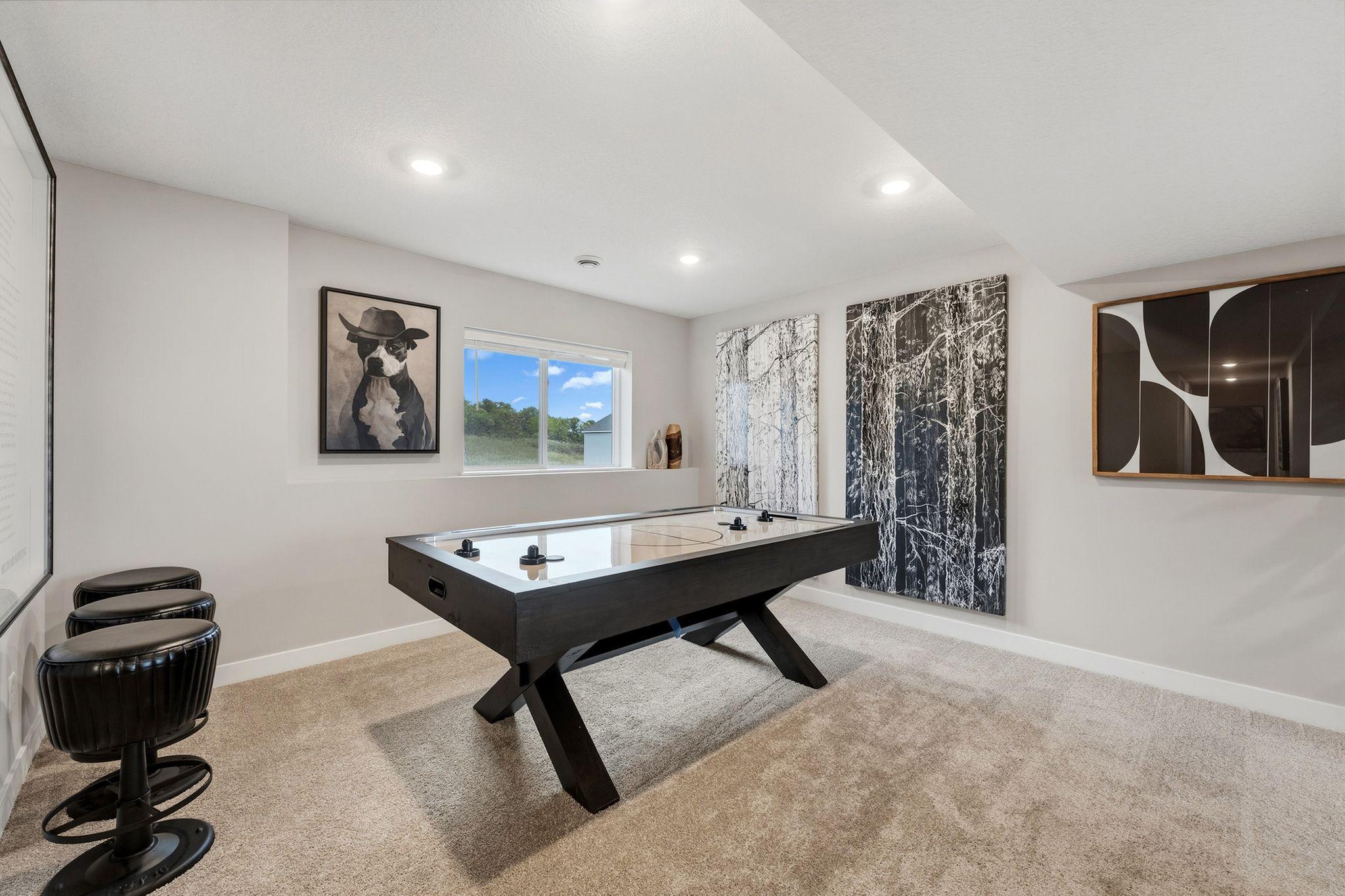 (Photo is of the actual model home.)