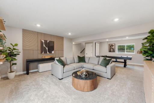 Homeowners seeking additional living space can choose the option of a finished basement. Custom add-ons include a recreation room, third bathroom and bedrooms four and five.