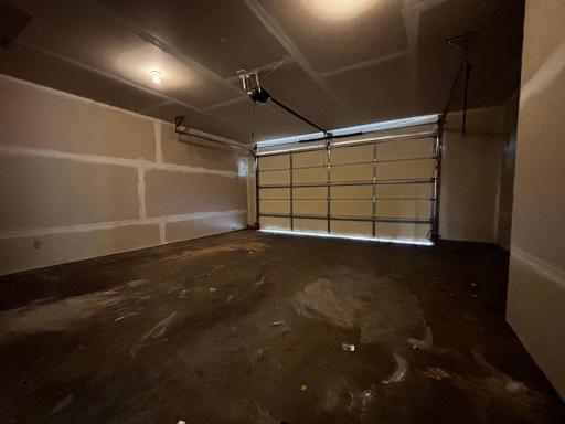 Garage with insulated door