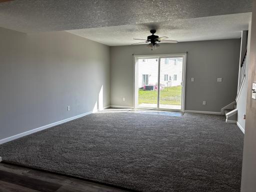 Living Room with new carpet