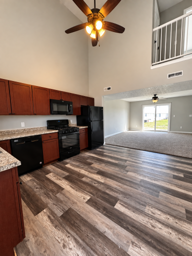 Eat-in Kitchen with wood-look LVP flooring