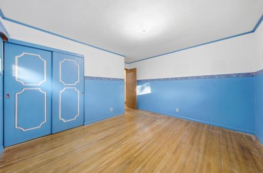 Spacious primary bedroom on the main floor.
