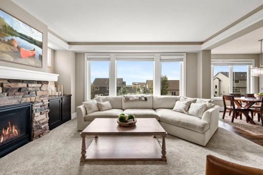 Oversized West Facing windows for beautiful afternoon light