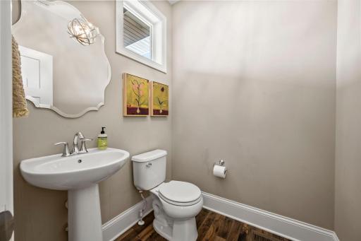 Main Floor Powder Room connects to the Foyer