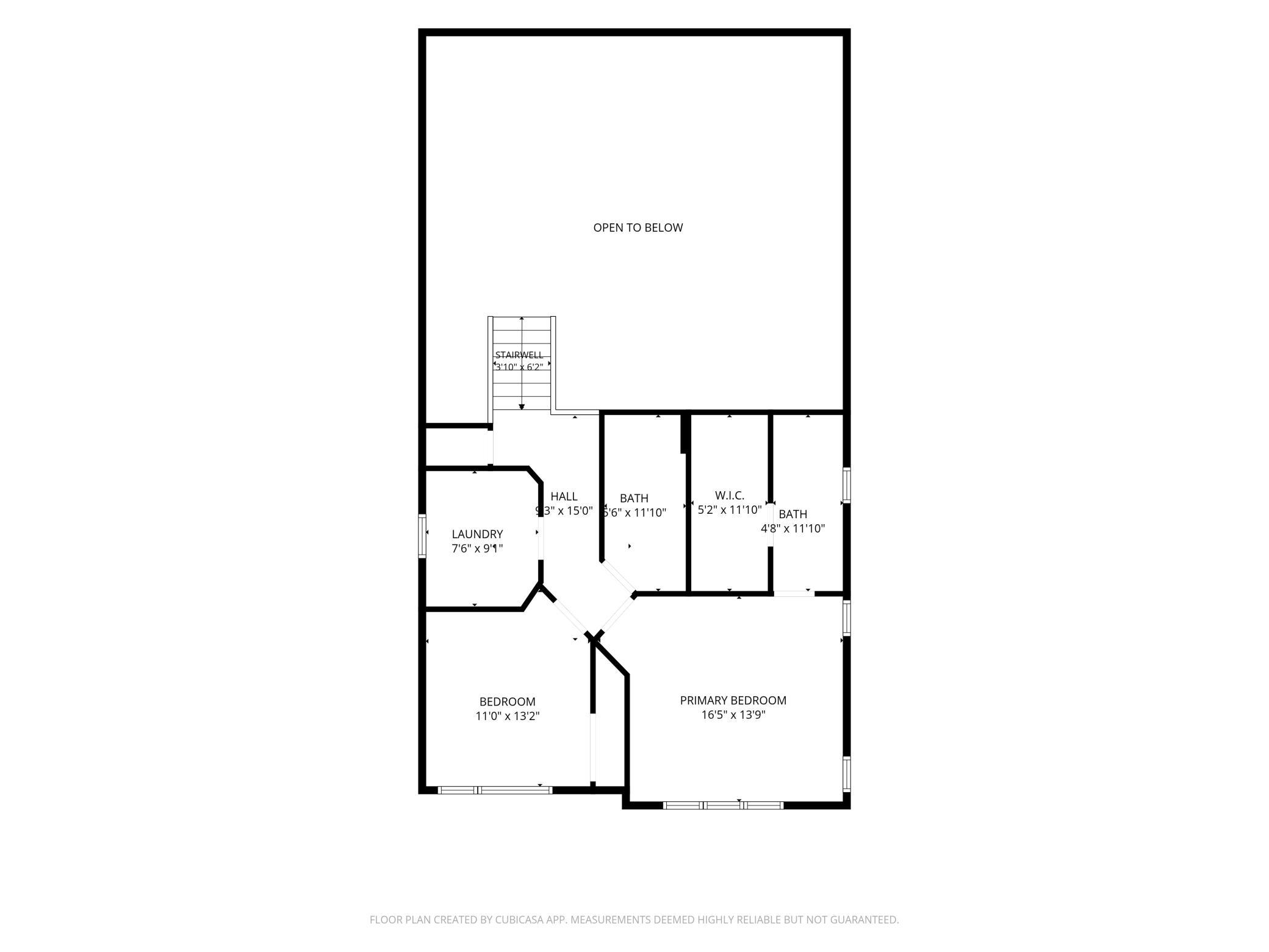 Second Level Floor Plan