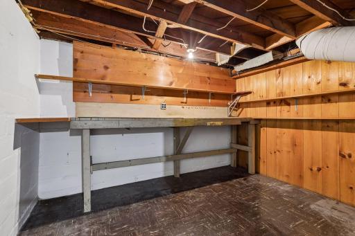 Head down to the lower level to discover a rec room, laundry, and storage space