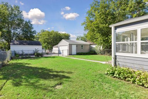 Lovely fenced in flat yard with room to play