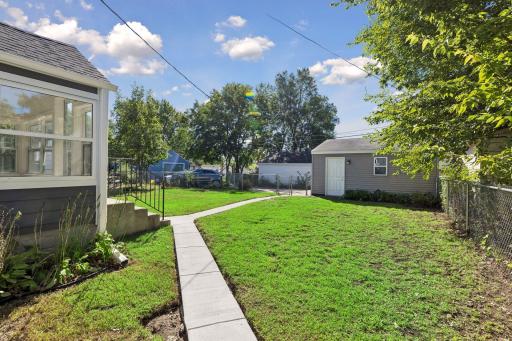 Lovely fenced in flat yard with room to play