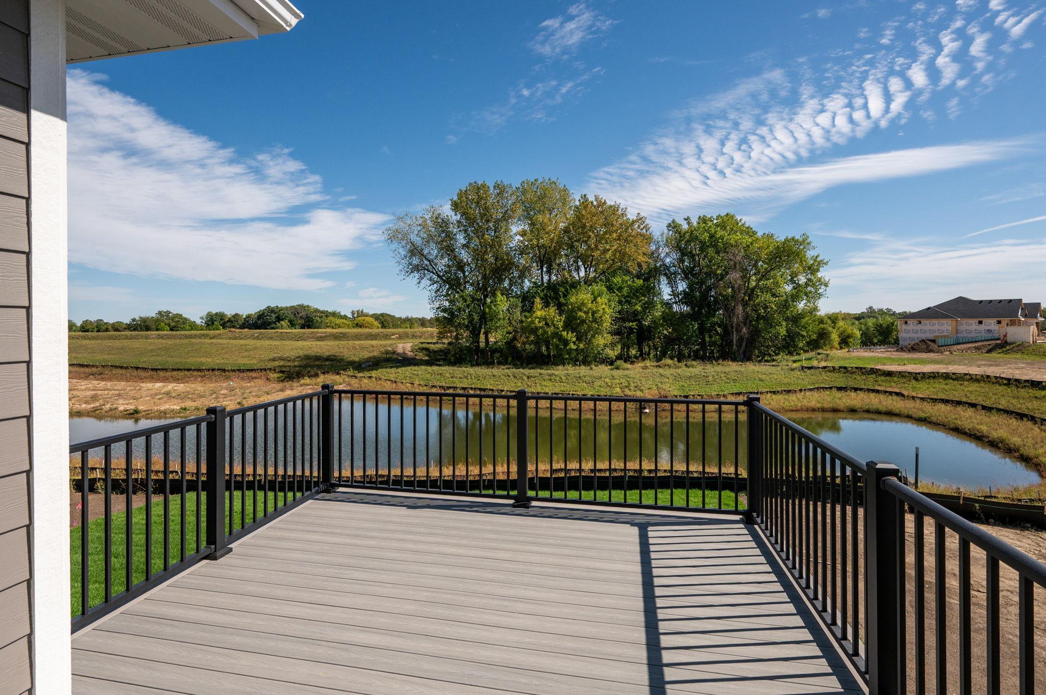 Beautiful views off the deck and the entire back of the home.