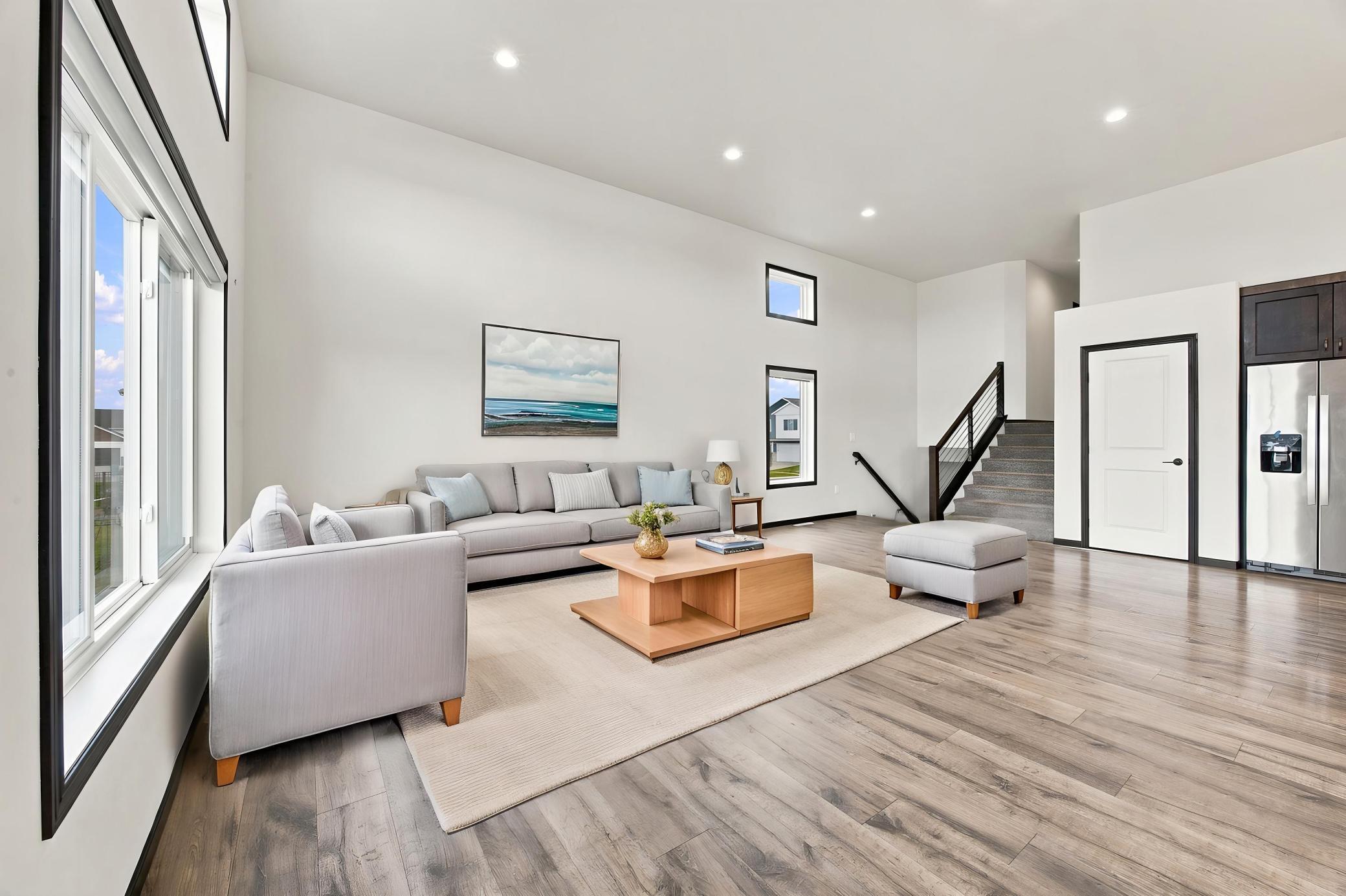 Virtually Staged Living Room