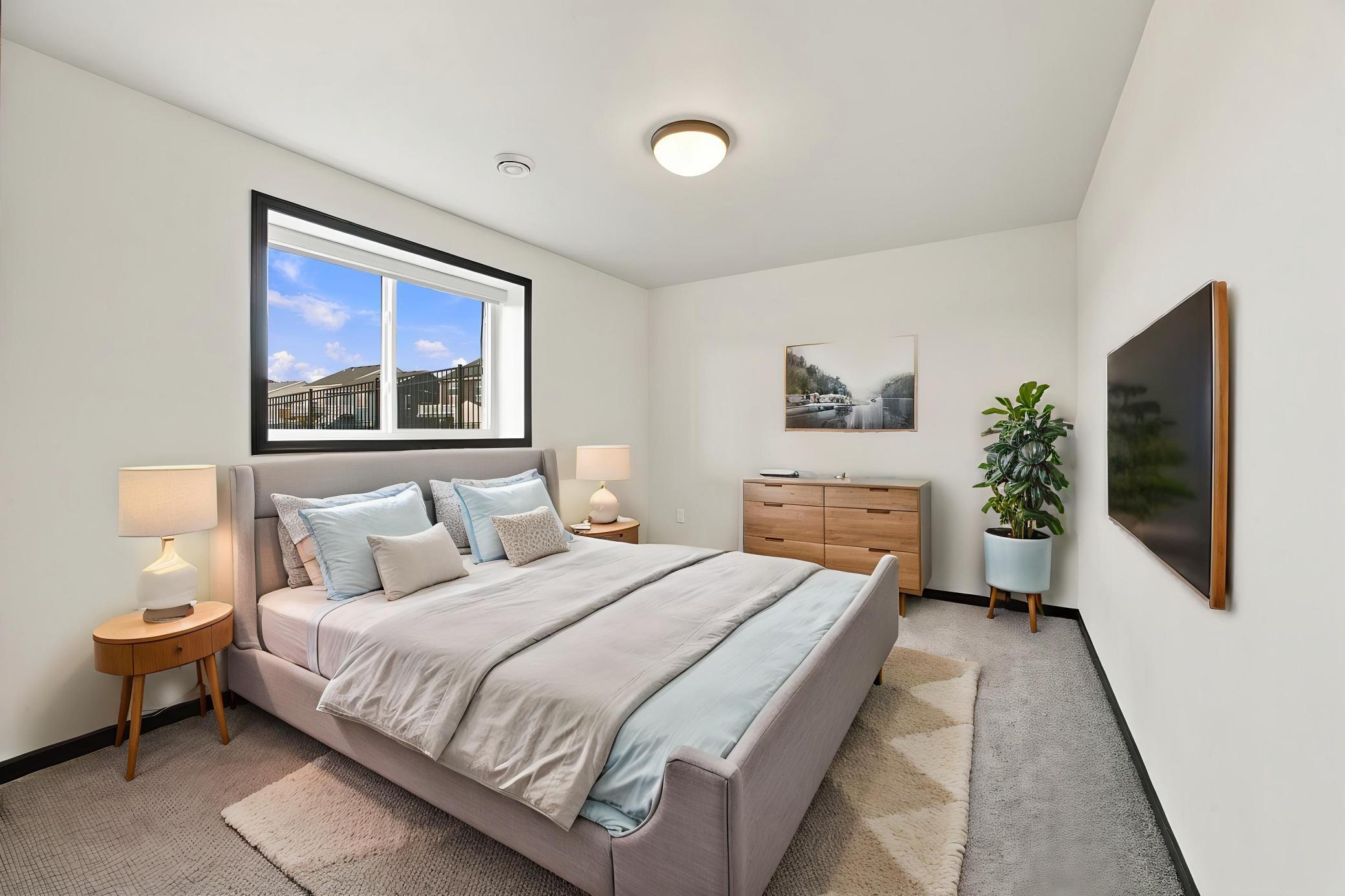 Virtually Staged Bedroom 4
