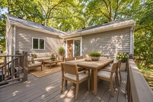 Another view of the deck - virtually staged