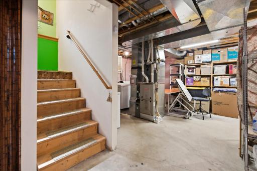 Generous lower-level space offering excellent storage potential alongside convenient access to the homeâs mechanical and utility areas.