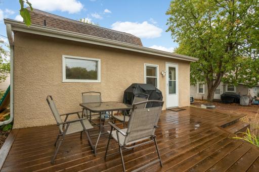 Back deck perfect for grilling and entertaining