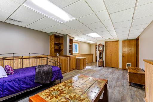 Lower level includes a laundry area and 3/4 bath