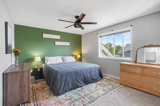 Large main floor primary bedroom with walk in closet and en-suite!