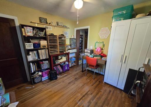 Main floor bedroom/currently used as craft room