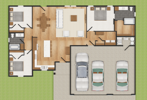 Thoughtfully designed with a spacious, open-concept layout and impressive vaulted ceiling