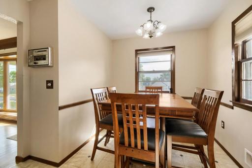 Dedicated dining area conveniently located next to the kitchen.