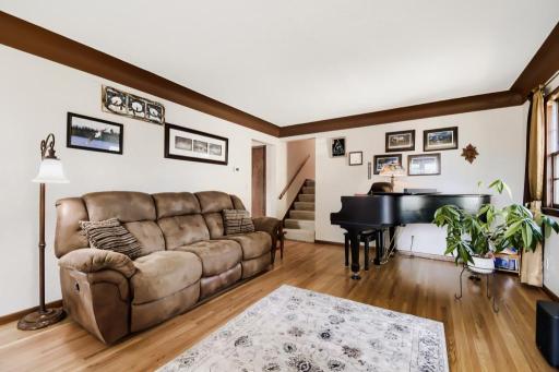 Warm and inviting main-level living space with abundant natural light.