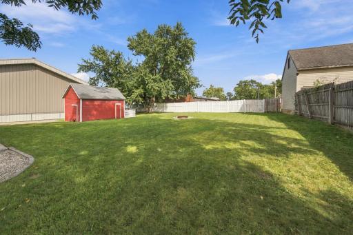 Oversized backyard