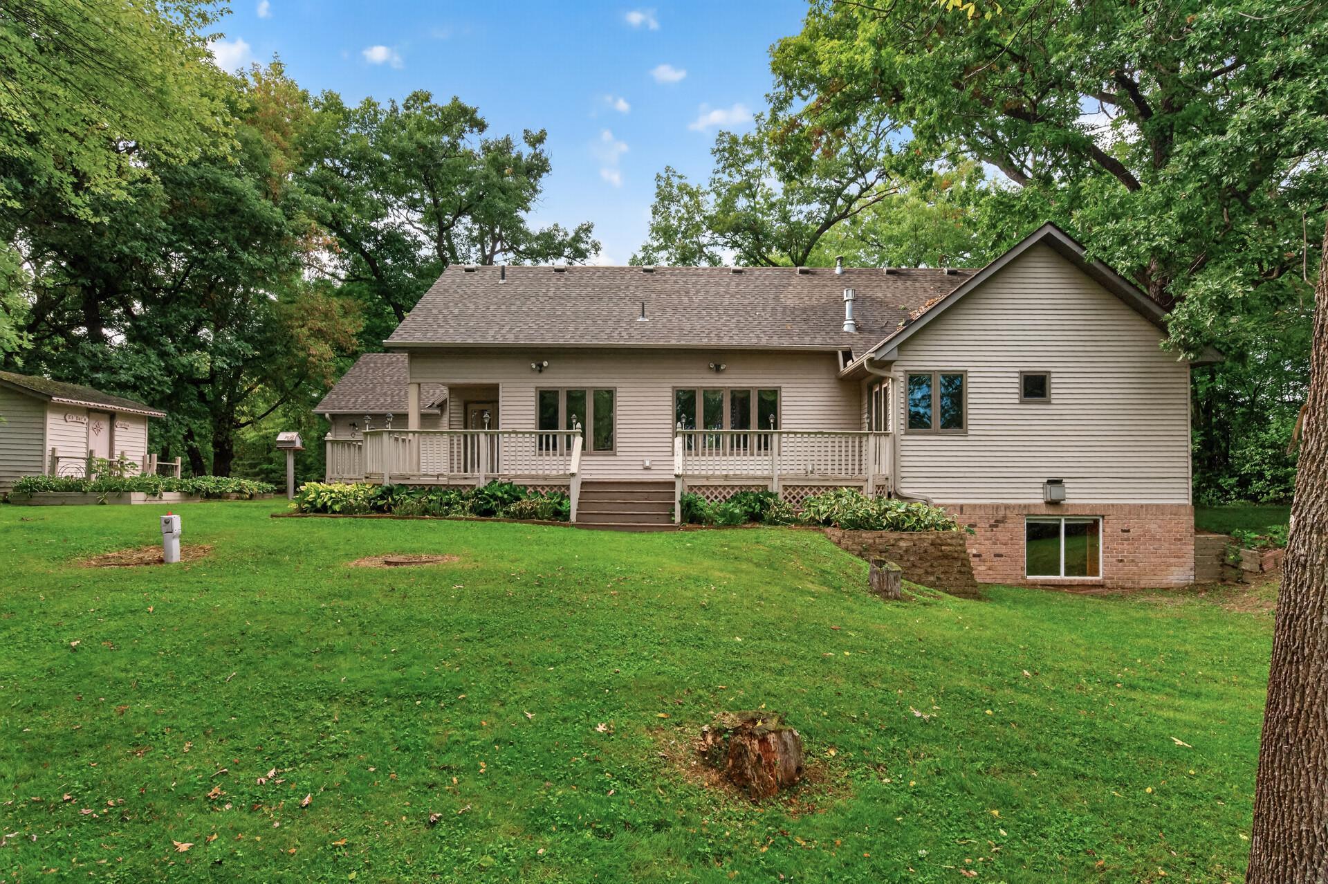Rear of the home.