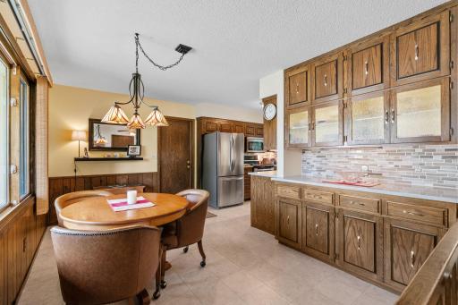 Cozy up in the breakfast nook each and every morning.