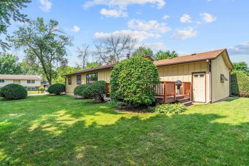 A garage service door also brings you into the backyard space. A bonus that is hard to find these days in a home.