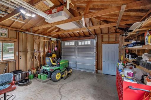 A second view highlights the generous interior space and flexibility of this detached garage.