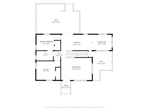 Main-Level Floor Plan Showing Spacious, Connected Living Areas
