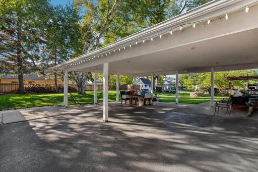 Carport is huge & provides various uses!