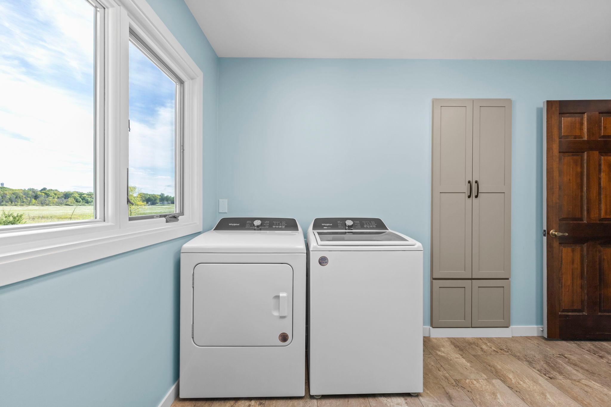 Laundry room on main level