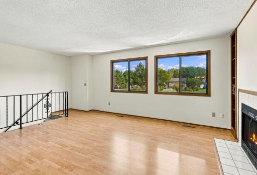 Large living room space with tons of natural lighting!