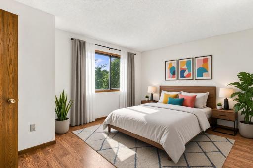 Virtual Staging to give ideas and spacial recognition. Home is not staged.