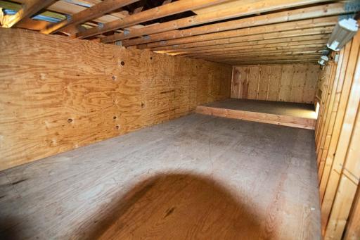 Upper level of bonus garage for more storage
