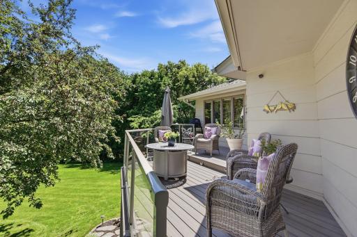 Deck off the 4 season porch!