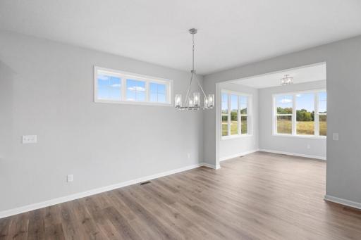 A great look at the dining room room which connects perfectly with the morning room.