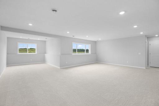 This massive basement with storage to match, is big enough for a theater, pool table, and a gaming table.