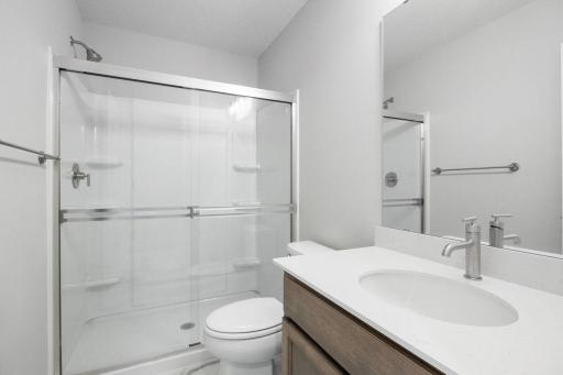 Comfortably featuring a bathroom in the basement.